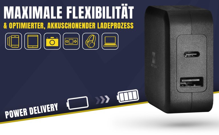 Mass Power 65W charger Maximale Flexibilität, optimierter, akkuschonender Ladeprozess